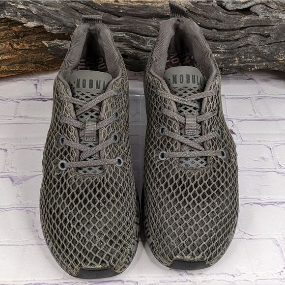 NOBULL WZEXOR All You Need Is Love Dark Grey Mesh Runners Sneakers - Picture 3 of 11